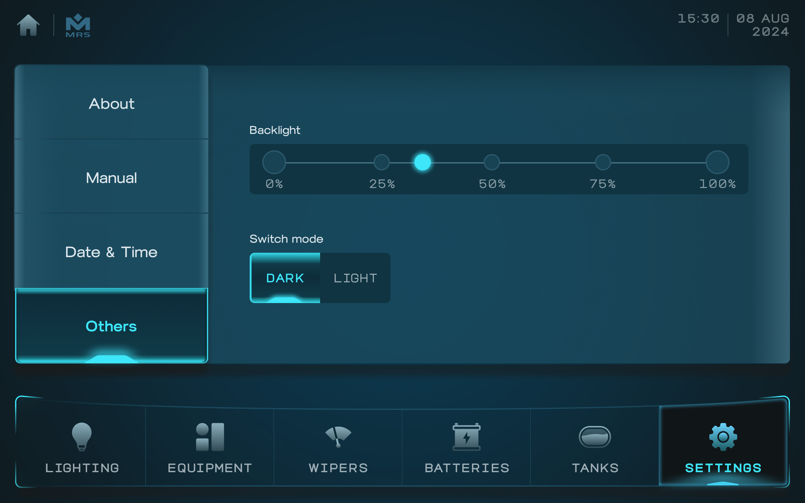 digital switching settings 